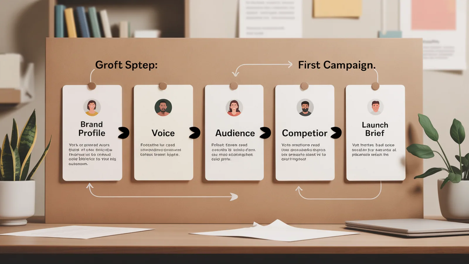 MITPO setup path from brand profile to campaign plan